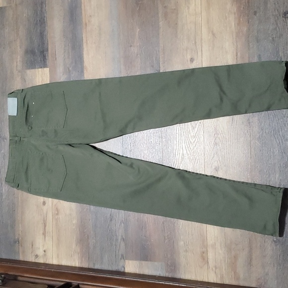 Ag Adriano goldschmied Stryker luxe olive green soft jeans slim straight - Picture 7 of 8